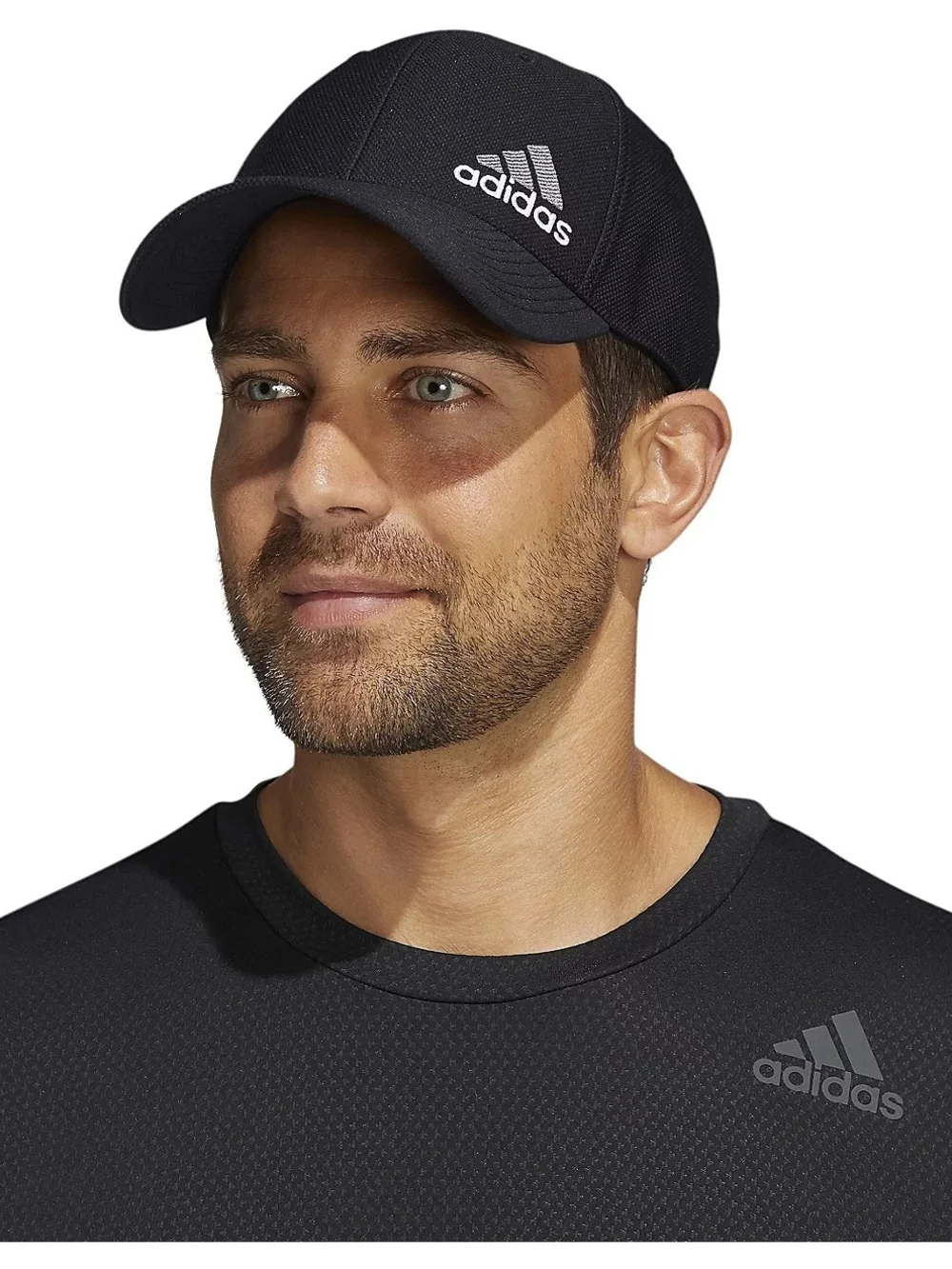 Adidas AEROREADY Black Superlite Stretch Fit Hat Cap Running Golf Size L/XL